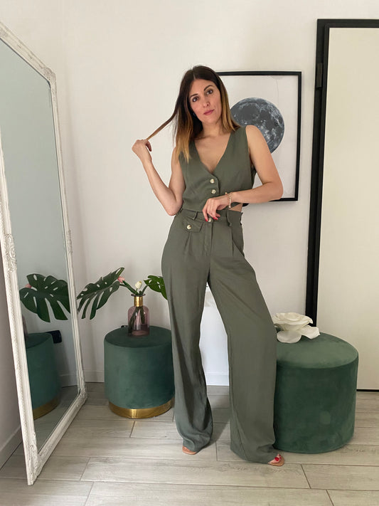 Coordinato Joy verde militare IF Collection - a taglie