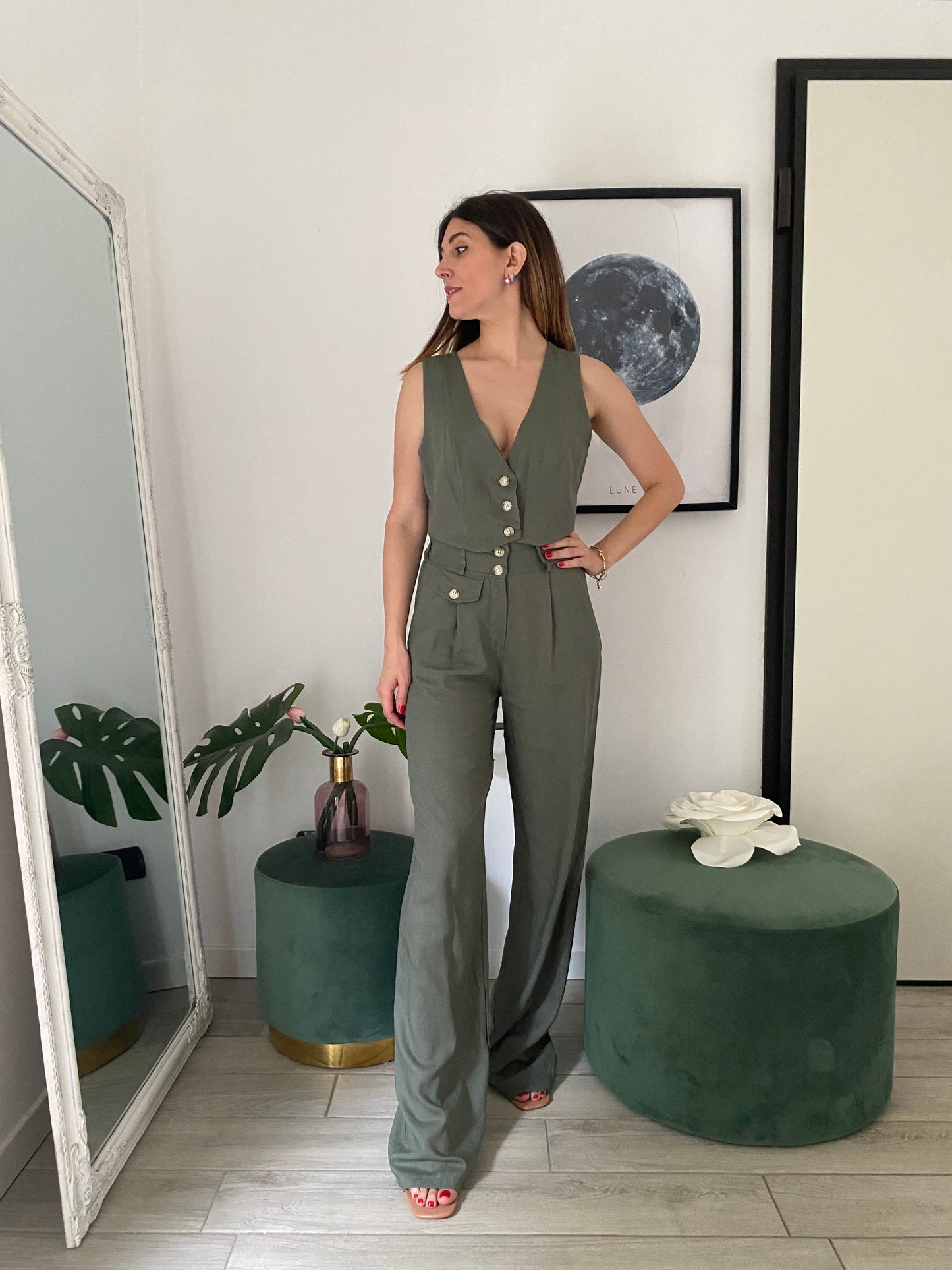 Coordinato Joy verde militare IF Collection - a taglie