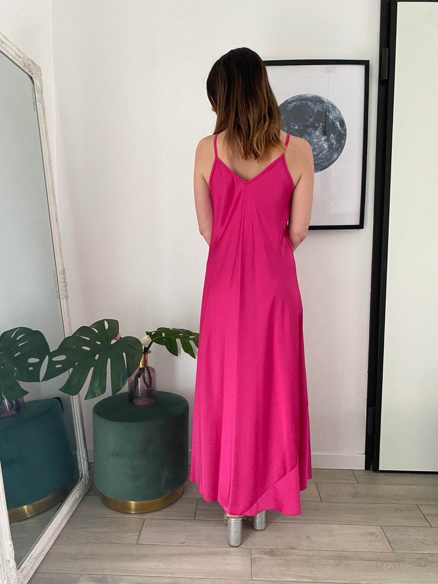 Abito in raso fucsia IF Collection